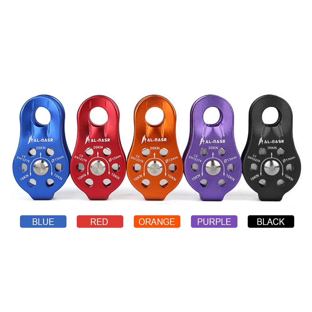 Fixed Pulley Cable Trolley Pulley with Ball Bearing Rock Climbing Caving Aloft Work Rescue