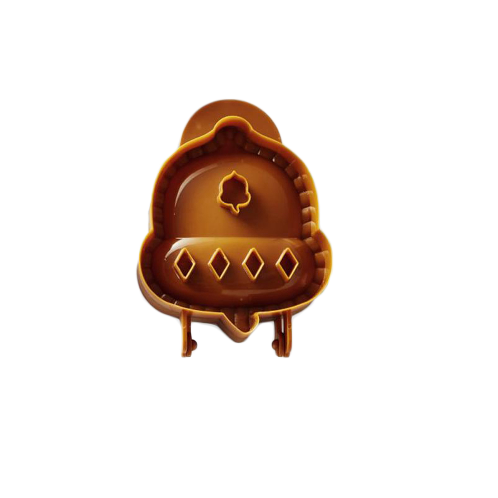 Juego de moldes de mano para pastel, cortadores de galletas con manzana, calabazas, forma de bellota, herramientas de molde para prensa de masa de Halloween: D