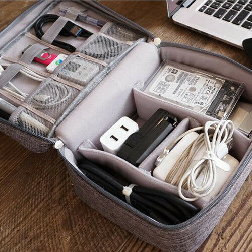 Accessoires électroniques organisateur voyage rangement sac à main câble USB étui de rangement étanche