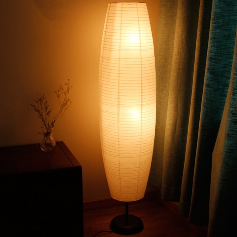 Lámpara de pie de papel de arroz, luces altas creativas, decoración de sala de estar, luces especiales de soporte de papel al lado