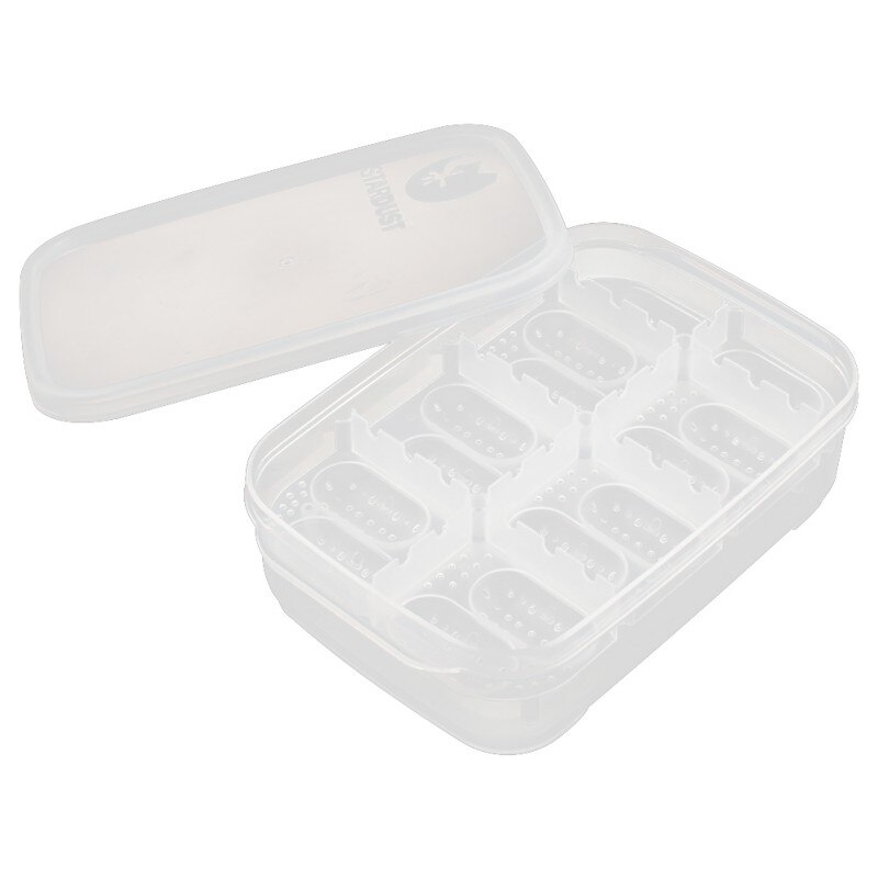 Incubadora de huevos para reptiles 14 ranuras de bandeja cubierta transparente para serpiente, lagarto Gecko huevos Hatcher caja de incubación
