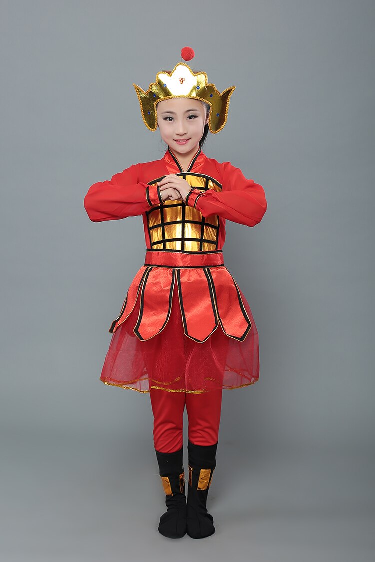 Hua mulan – costume de guerrier chinois pour filles, ancien costume de soldat pour enfants, costume de danse de festival