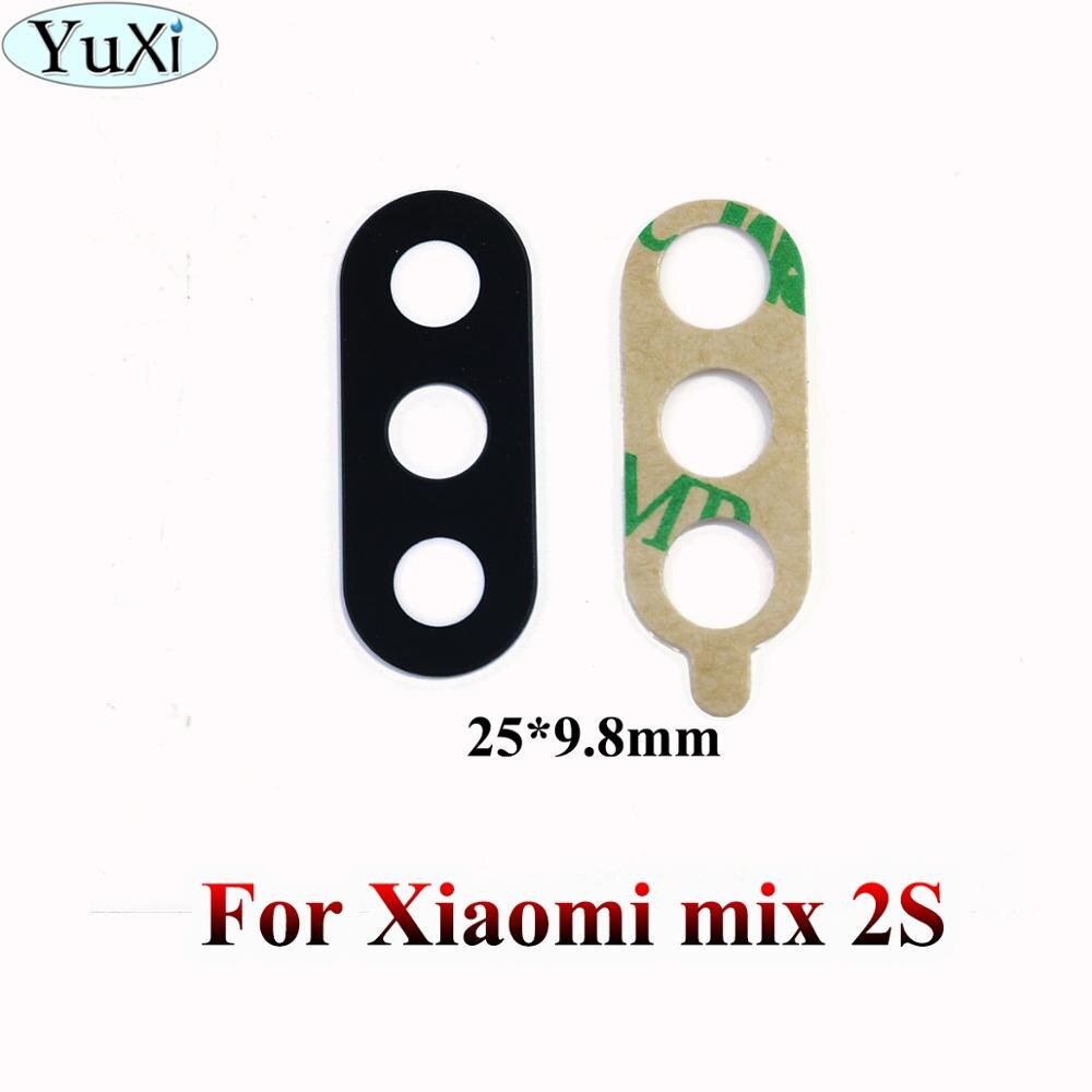 YuXi Rear Terug Camera Glas Lens Cover Voor Xiao mi mi mi x 2 2 s max 2 3 f1 voor mi 5 6 8 met Ahesive Sticker Vervangende Onderdelen