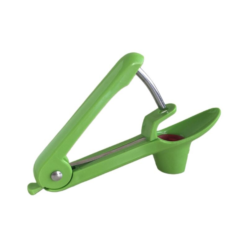 Deshuesador de cereza manual, deshuesador de aceitunas, huesos, semillas, fruta, despedrador, núcleo, apretón, 40JA: Green