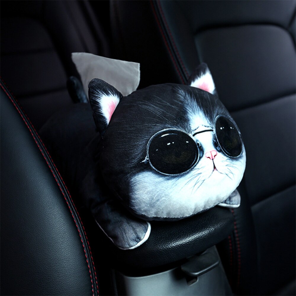 Universal Cute Animal Car Tissue Holder Back Hanging Tissue Box Covers Napkin Paper Towel Box Holder Case Paper Towel Holder