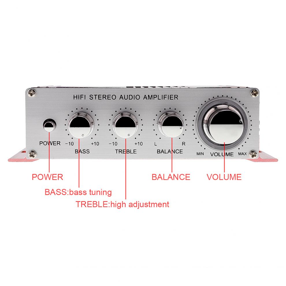 12V 5A Handover Hi-Fi Auto Car Stereo Power Amplifier Support CD / DVD / MP3 Input
