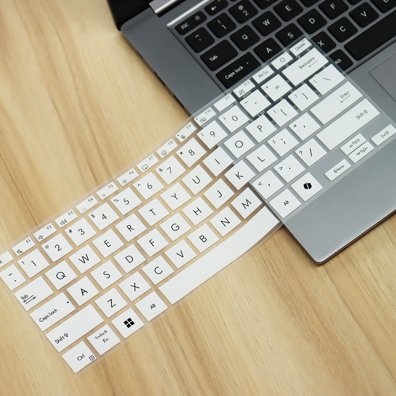 Silicone Laptop Keyboard Cover Skin Protector For ASUS Zenbook A14 OLED UX3407 UX3407Q UX3407QA UX 3407 QA 14 inch: Clear
