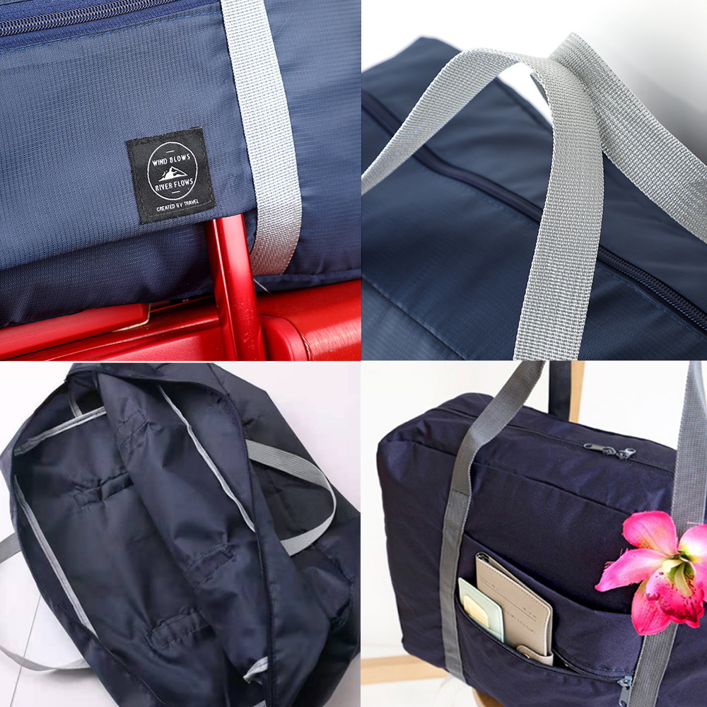 Foldable Travel Bags Unisex Clothes Organizers Large Capacity Duffle Bag Bear Letter Printing Women Handbags Men Travel Bag