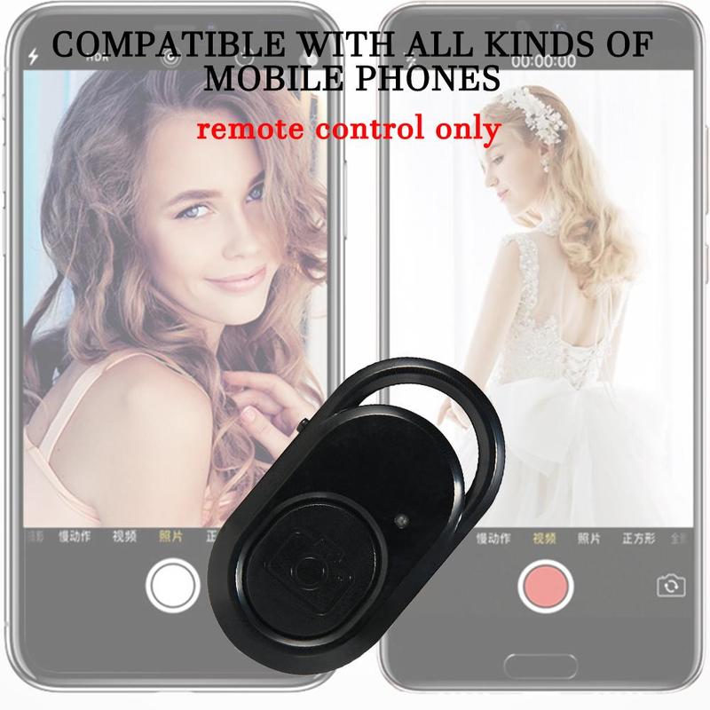 Remote Shutter Clicker Wireless Bluetooth Selfile Button Controller Trigger for Android iOS iPhone iPad Samsung Google Tablets