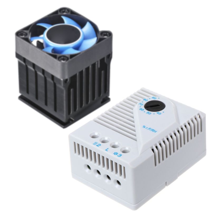 Contrôleur d'humidité Hygrostat mécanique connecter ventilateur chauffant pour armoire MFR012 35ED
