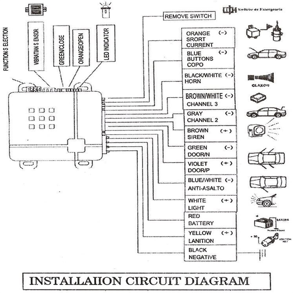 1 Set Auto Alarmsysteem Afstandsbediening van Auto Inbraakalarmsysteem Auto Trillingsalarm Anti Diefstal Beveiligingssysteem