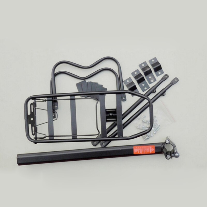 Rear Bike Rack Iron Bicycle Carrier Quick Release Adjustable Easy to Install Durability