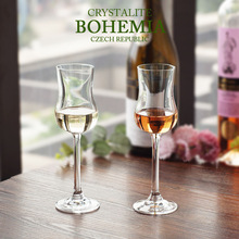 Bohemia tjekkisk krystal whisky bæger glas sne pære tulipan duft duft likør rom vin smag kop brandy snifters