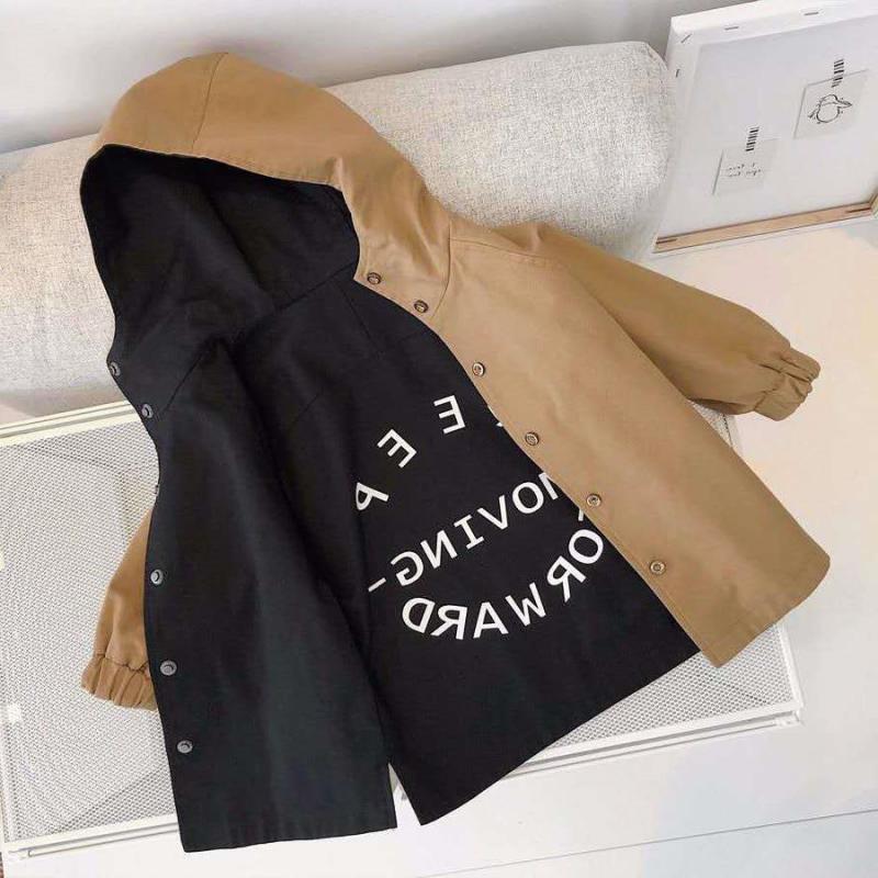 Winter Autumnb Children's Windbreaker Jacket For Boys Kids Double-faced Boys Parka Kids Child Trench Coat Girls Cotton Jackets