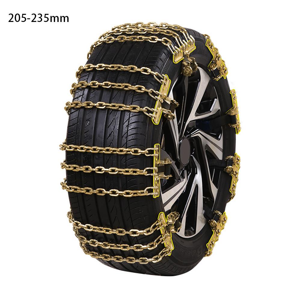Cadena de nieve de invierno para coche, cadenas universales multifunción antideslizantes para neumáticos de nieve para coche/SUV/camiones, 1 ud.: 205235mm