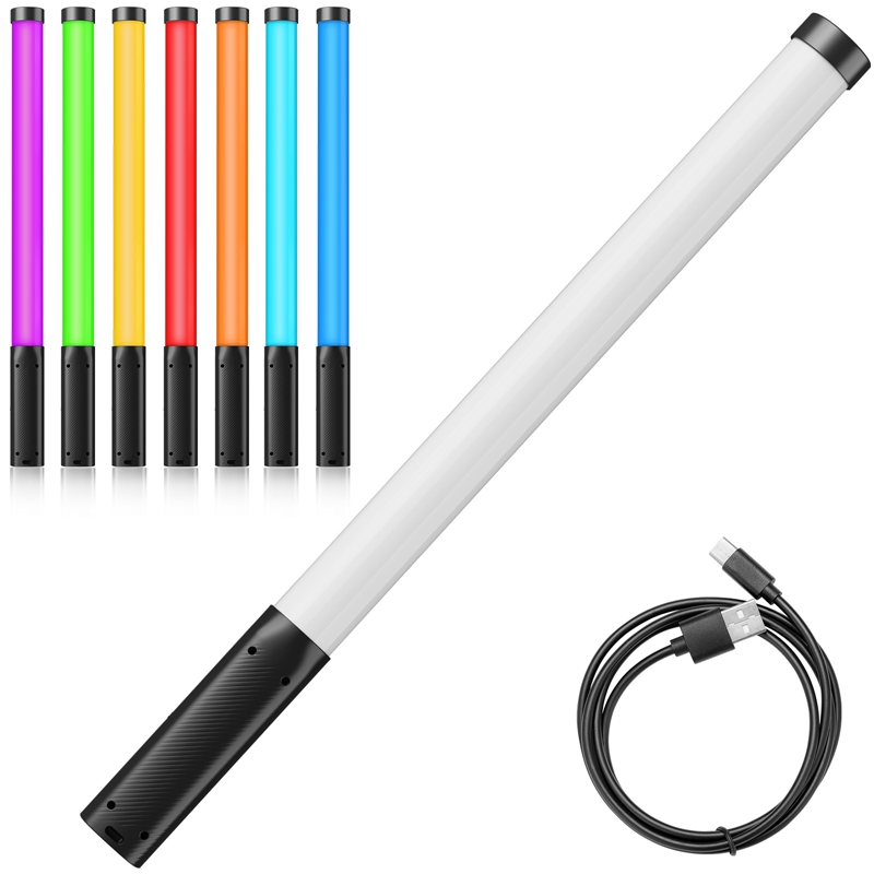 Ulanzi-varita de Luz Portátil VL119 RGB, 2500-9000K de diámetro, ligera, 50cm, luz de palo RGB recargable, iluminación de fotografía Vlog