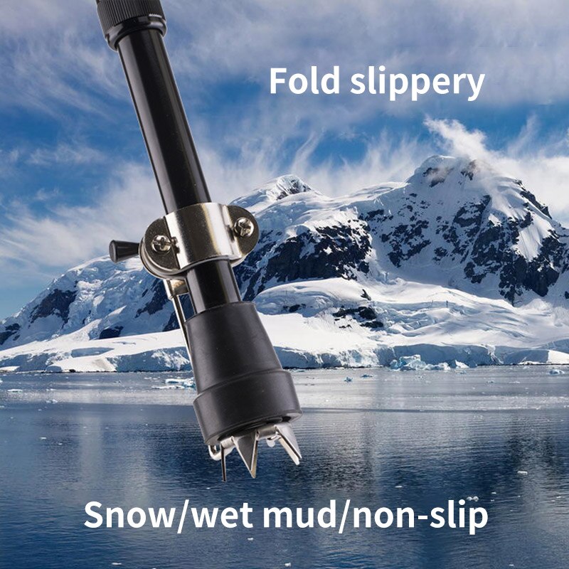 Hiking Climbing Walking Claw Non-Slip Crampon Stick Cane Crutches pole Accessory Steel Prongs Claw Trekking Pole Ice Grip Parts