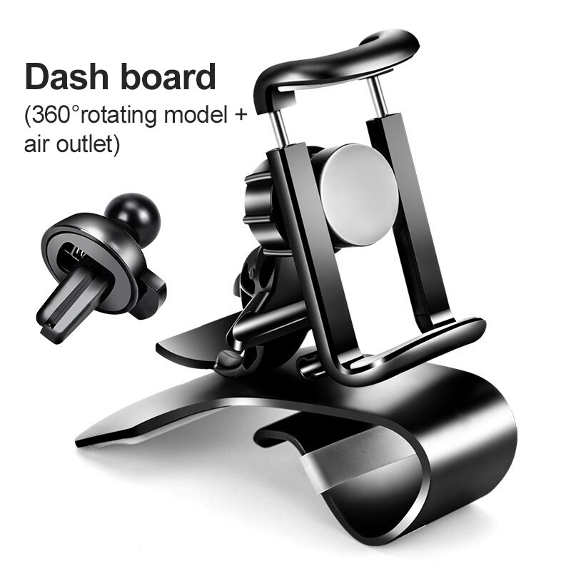 Car Phone Holder Universal Cell Phone GPS Car Dashboard Mount Phone Holder Stand Hud Clip On Cradle Phone Bracket For Xiaomi