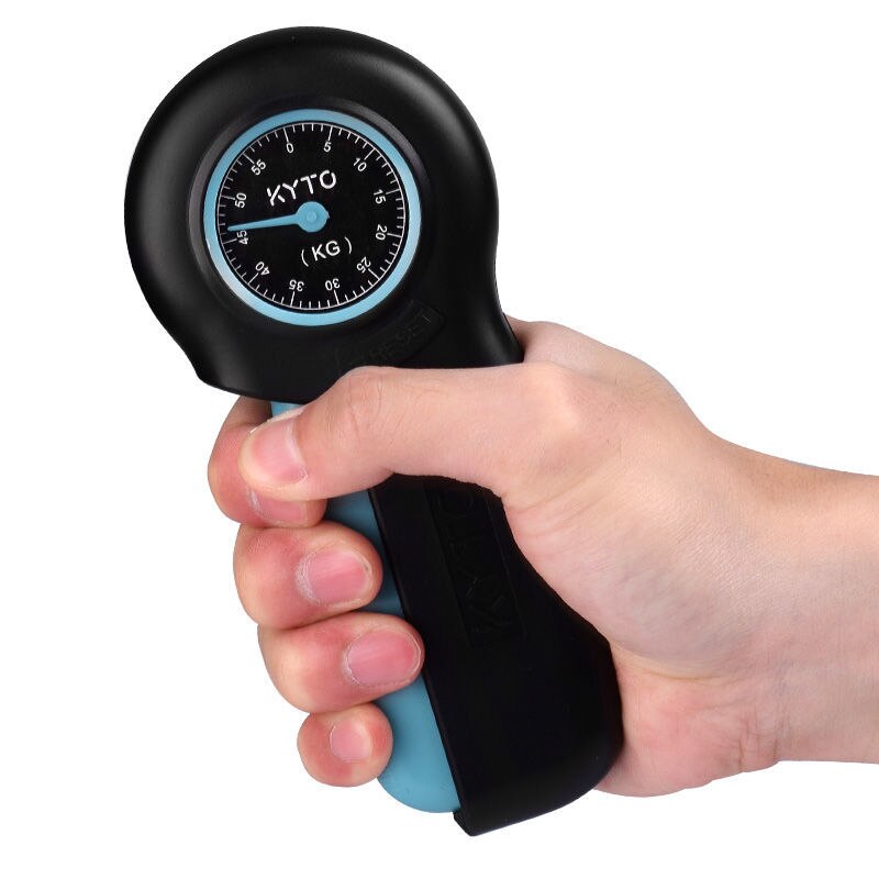 Misuratore di presa dinamometro puntatore dinamometro pinza a mano calibro di forza forza di potenza Trainng strumenti di misurazione 0-55kg