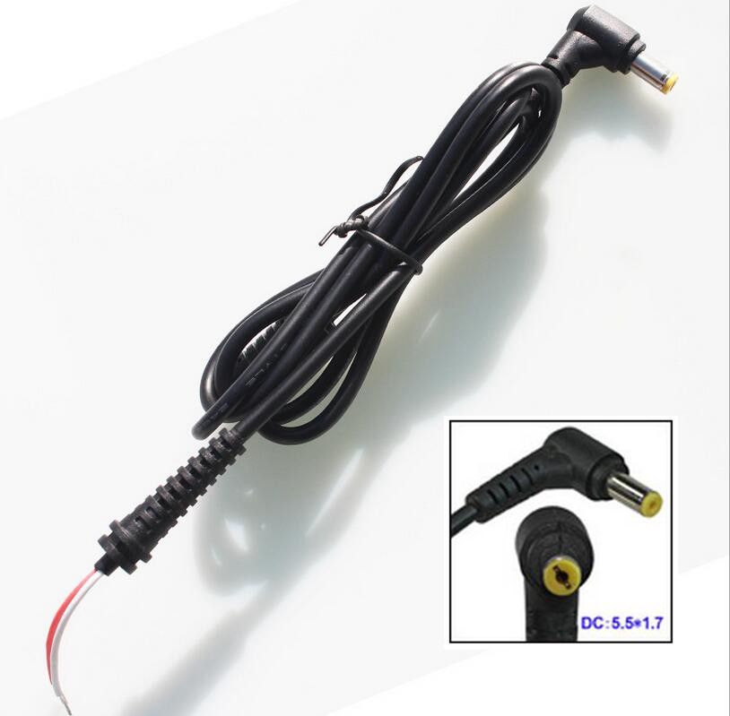 5,5 x 1,7 mm DC-Ladegerät-Stecker, Kabelstecker für Acer Laptop-Adapter, Ladegerät, DC-Stecker, 5,5 x 1,7 mm Kabel