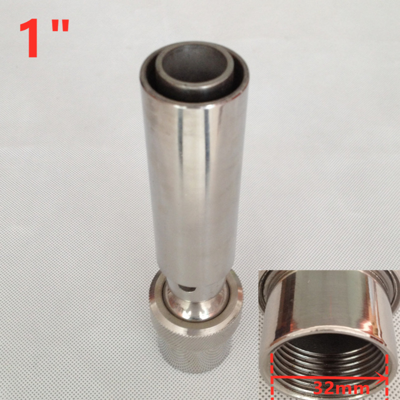 1/2" 3/4" 1" 304 Stainless Steel Fountain Nozzles Garden Pond Jet Straight Outdoor Water Spray Head: Gold