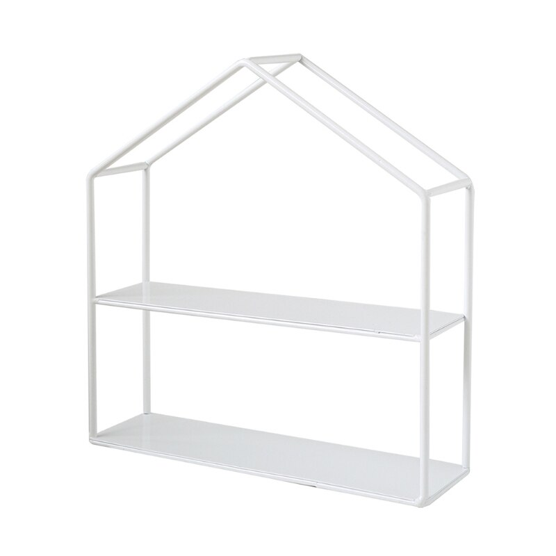 Wedding Dessert Tray Cake Stand Dessert Wedding Party Birthday Decoration Plate Cake Biscuit Display Metal Material Tray: White-L