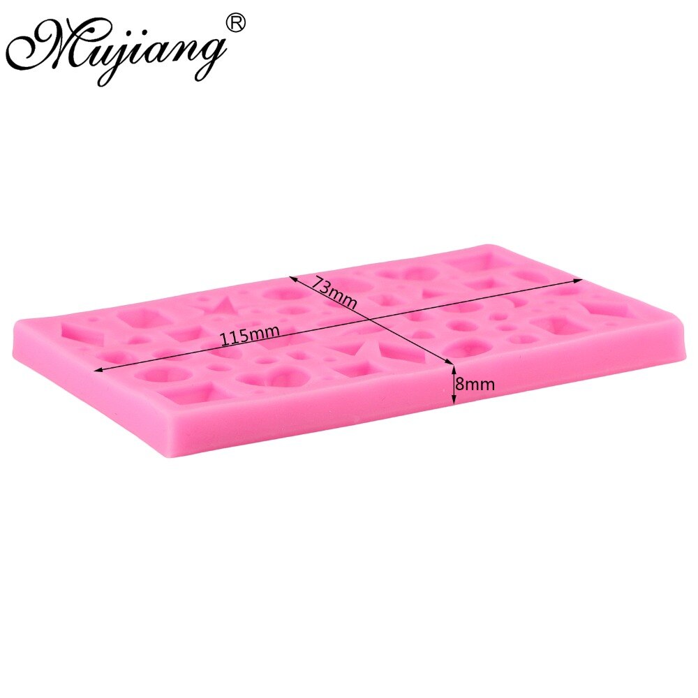 Mujiang Mini Diamond Silicone Fondant Molds Cake Decorating Tools DIY Sugarcraft Gem Gumpaste Chocolate Candy Clay Moulds