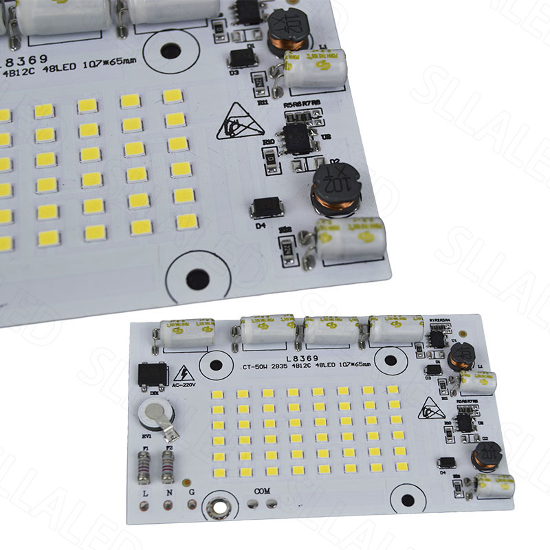 Matriz Led de 220v, cuentas Led de 20W, 50W, 6000K, SMD2835, Chips Led de matriz, accesorios de iluminación de jardín para interiores y exteriores superbrillantes