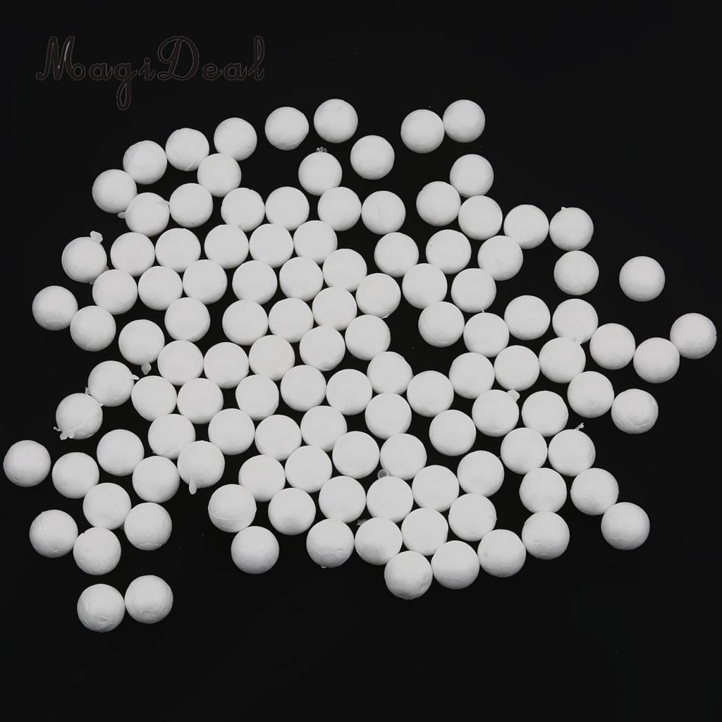 300 Pcs Wit Ronde Piepschuim Schuim Ballen Voor Diy Modelling Craft 10 Mm 15 Mm 27 Mm