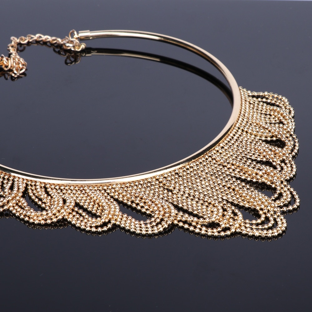 Nigerian Wedding African Beads Jewelry Sets Crystal Necklace Sets Gold Color Jewelry Set Wedding Accessories Party