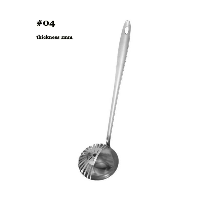 Dual Purpose Spoon Stainless 2 In 1 Stainless Steel Soup Spoon Colander Colander Lid Can Be Split Pot Spoon Cooking Spoon: 04