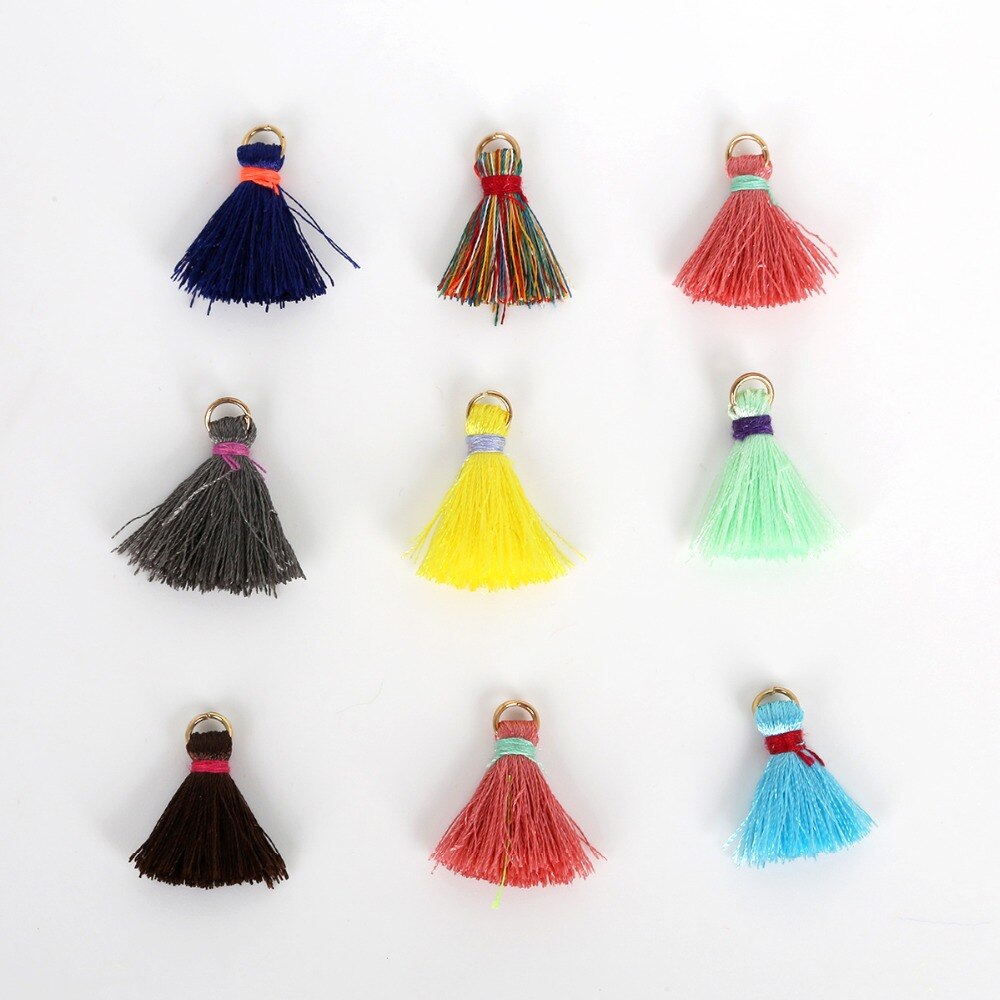 20 sztuk kolor mini 20mm kutas grzywka wisiorek DIY impreza wiszące pierścień sznury zakończenie z frędzlami odzieży zasłony biżuteria dekoracje frędzle koronki