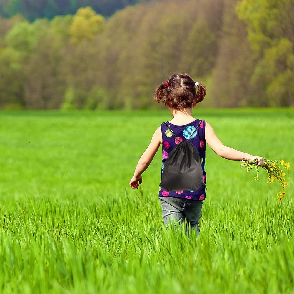 Drawstring Backpack Bags String Backpack Bulk Tote Sack Cinch Bag Sport Bags for School Gym Traveling 12 Pack