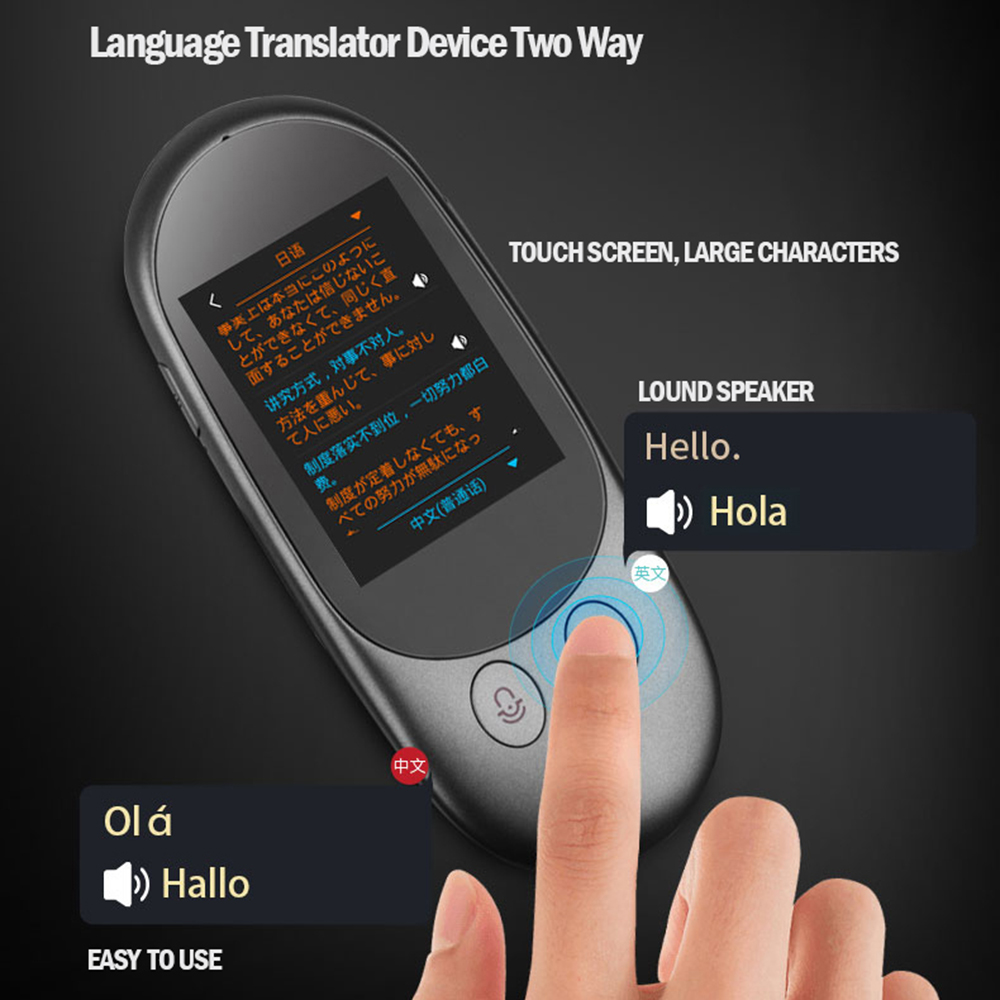 Portable Multi Languages Offline Voice Translator F1 Camera 2.4 inch Screen Real Time Instant Two-Way 65 Languages Translation