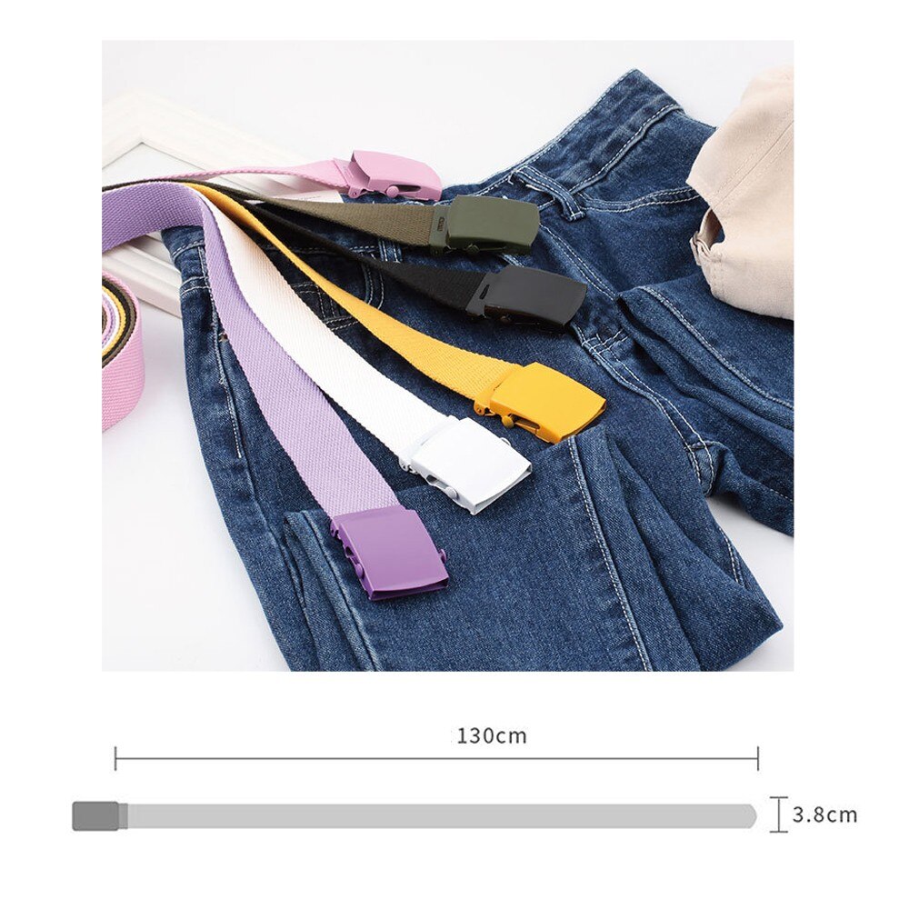 Automatische Gesp Canvas Riem Mannen Vrouwen Mode Nylon Riem Unisex Outdoor Casual Riemen Man Wandelen Training Riemen