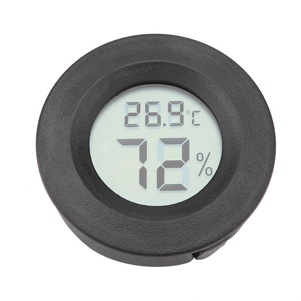 Tinghao mini digitaalinen lcd-lämpömittari kosteusmittari pyöreä muoto lämpötila-kosteusmittari matelijoille