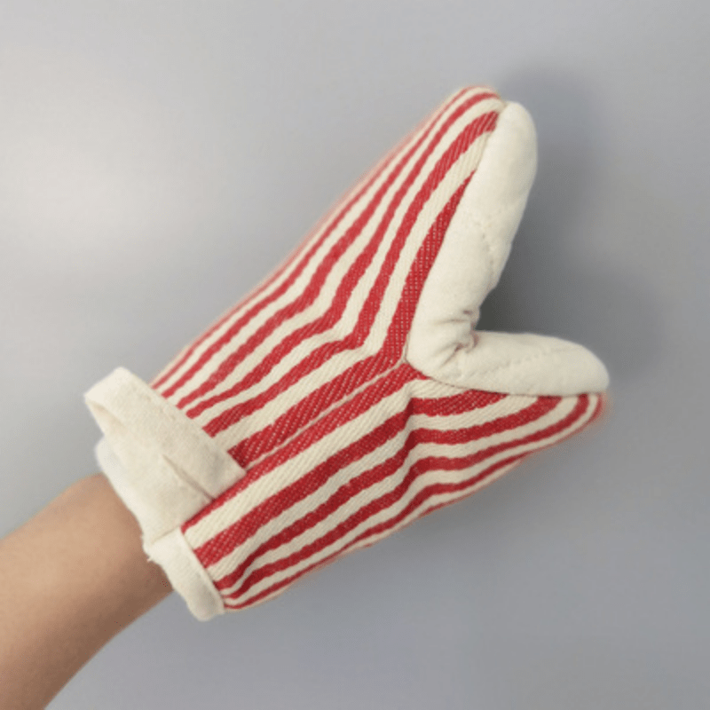 Gants isolants thermiques, manique de cuisine, Anti-brûlure, pour micro-ondes, résistants aux hautes températures, pour four de cuisson, 1 pièce: Rouge