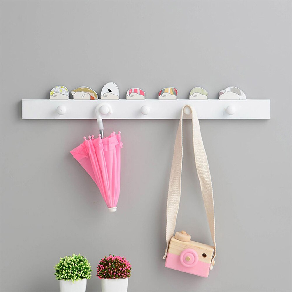 Nordic Stijl Cartoon Hal Woonkamer Deur Eenvoudige Sleutel Kleding Haak Hanger Kinderkamer Decor Sleutel Opknoping Hanger Opslag Haak