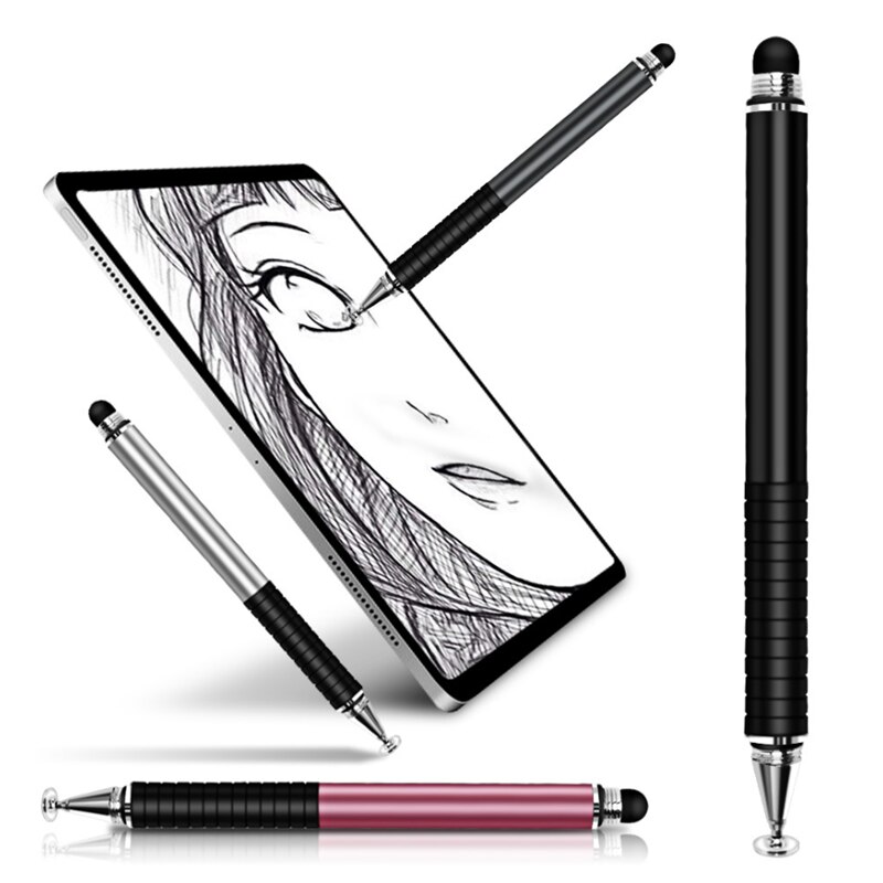Stylet universel 2 en 1 pour téléphone tablette tactile stylo dessin écran capacitif Caneta crayon pour Smartphone Smart Android stylos