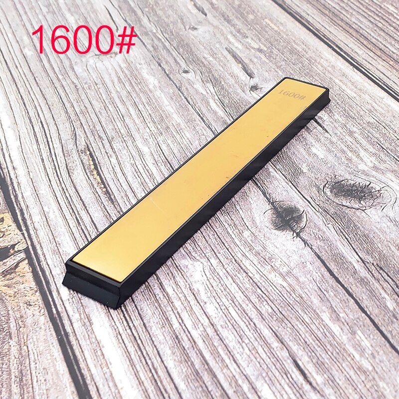 Diamant doré bru pierre de mise en forme angle fixe tranchant ener pierre de rodage couteau de cuisine bord d'apex la lame est tranchante: 1600 Grit