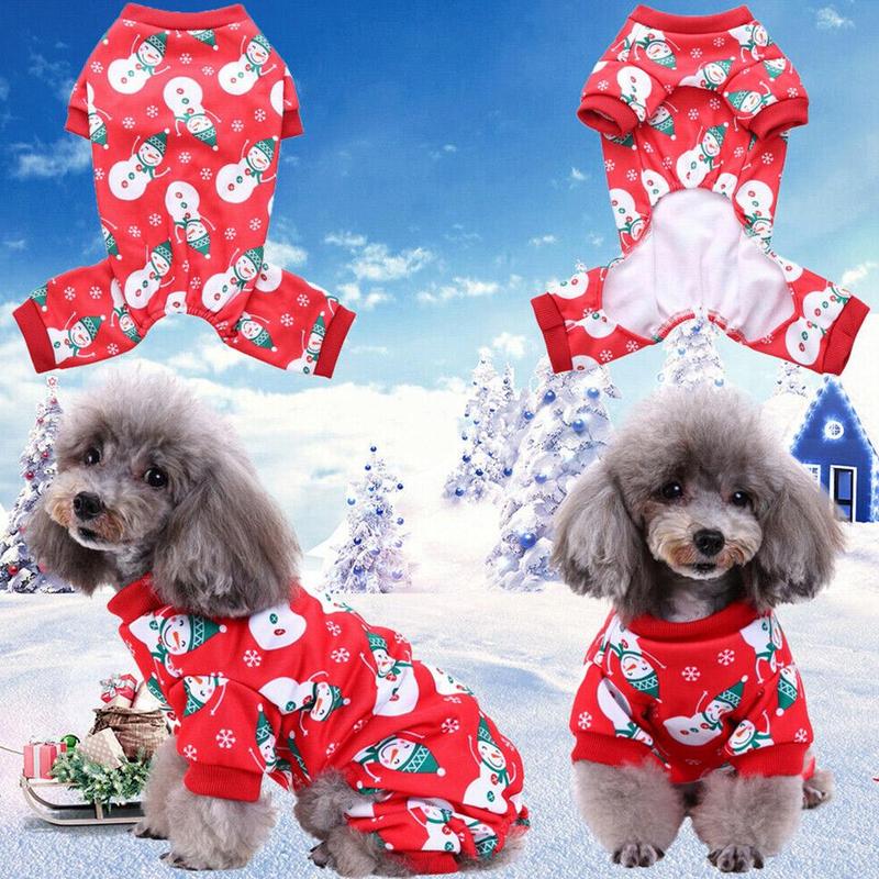 Hond Kleding Pyjama Fleece Jumpsuit Winter Hond Kleding Vier Poten Huisdier Kleding Outfit Kleine Hond Vest Ster Poot Kat Huisdier levert