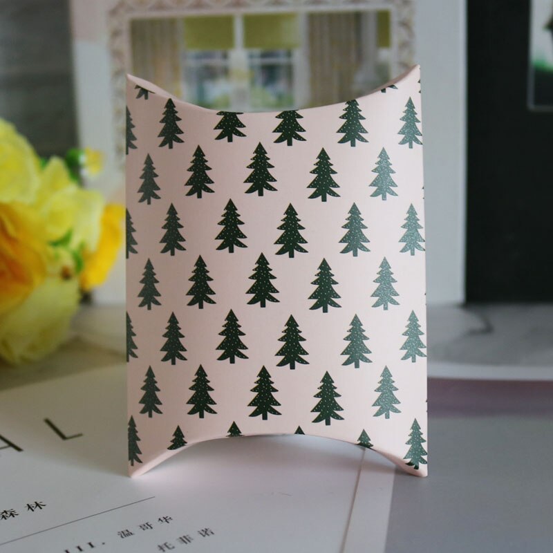 20/50 stk husformet julebokspose kraftpapir slik slik glædelig jul pudeæske emballage boligindretning: Lyserød / 20 stk kasser