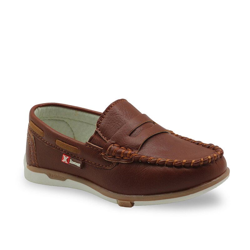 Apakowa jongens loafers kinderen lente herfst instap formele kleding schoenen kind lage bootschoenen back to school casual schoenen marineblauw rood