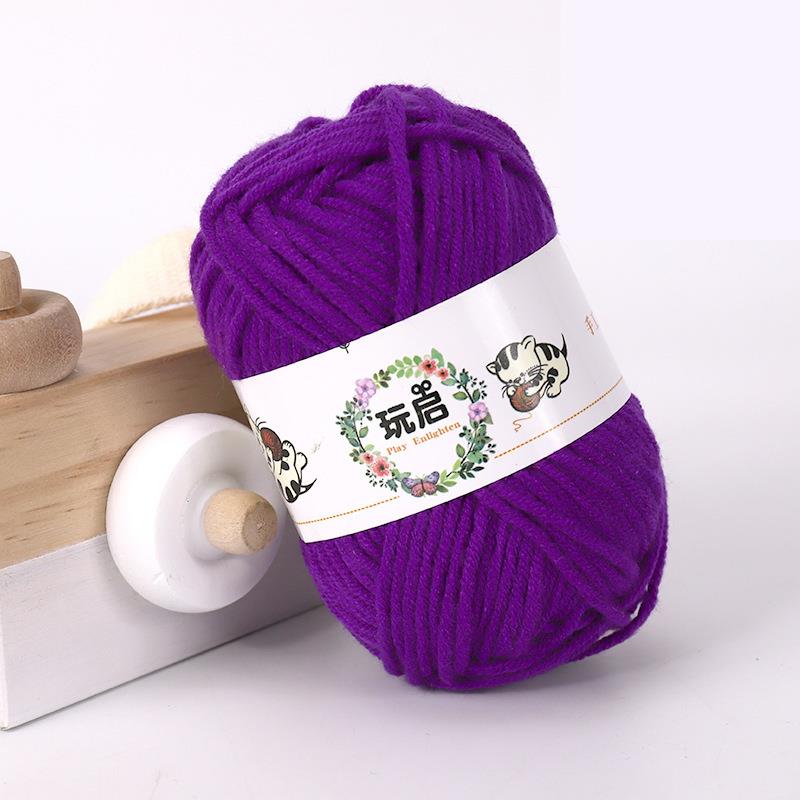 25g Baby Milch Baumwollgarn zum Handstricken Häkelgarn DIY Linie zum betroffen weicher Faden DIY Amigurumi zur Seite fahren Puppe: dunkel khaki