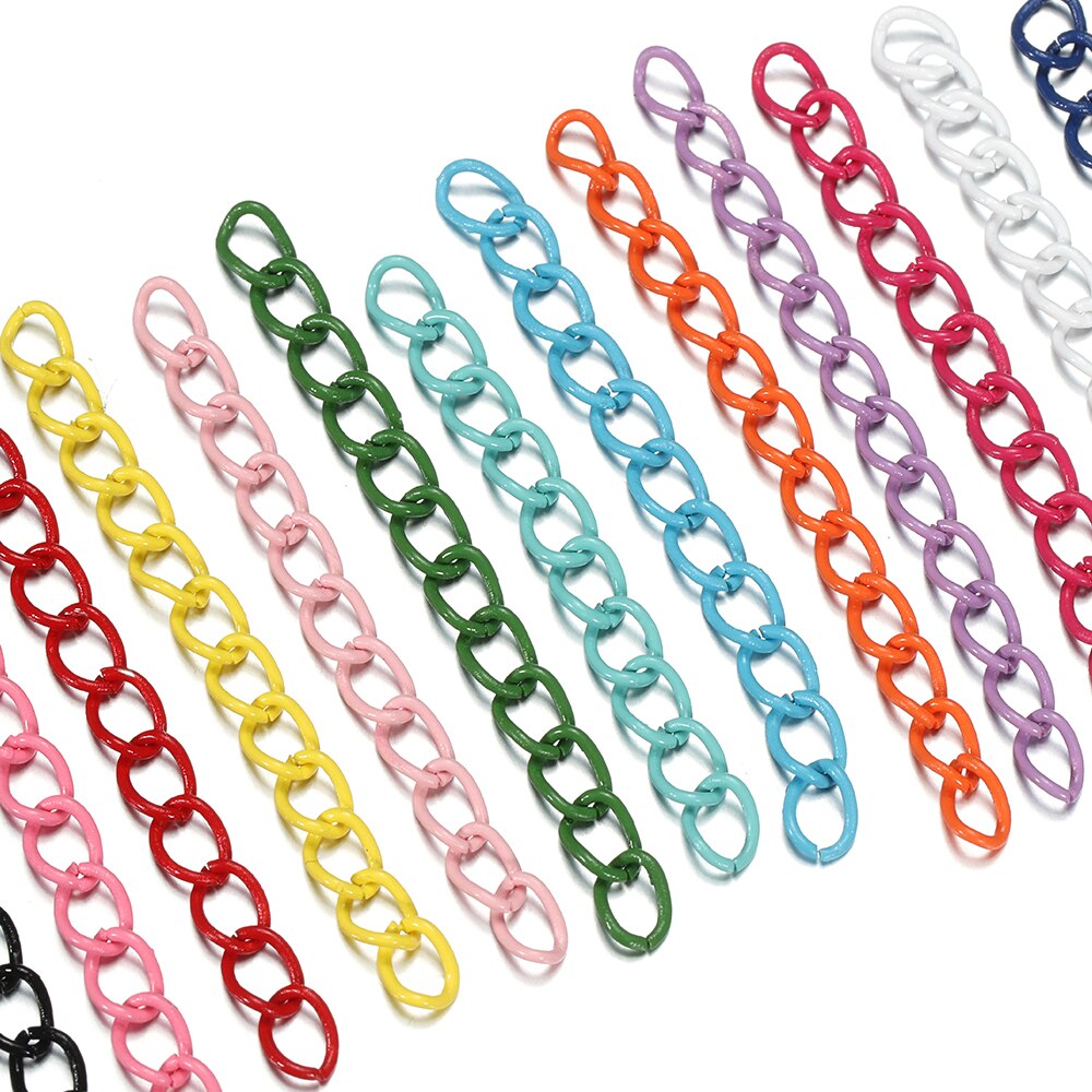 30 stücke 4,5 cm Bunte Halskette Verlängerung Kette Groß Armband Erweiterte Ketten Schwanz Extender Für DIY Schmuck Machen Lieferungen