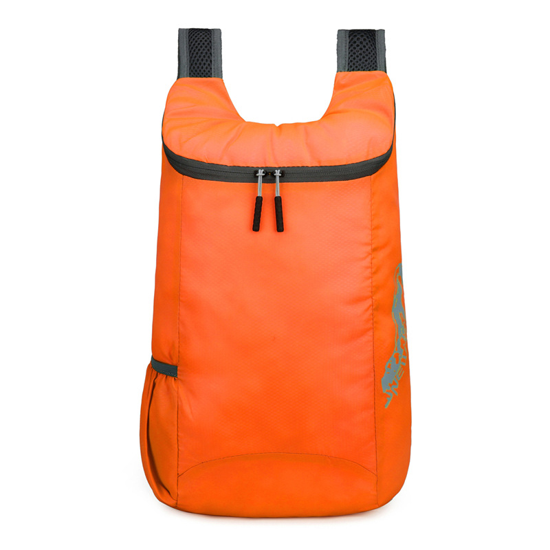 20l lette 85g pakkebare utendørs bager sammenleggbar ultralett ryggsekk vanntett turreise sammenleggbar oppbevaring dagsekk bag: Oransje
