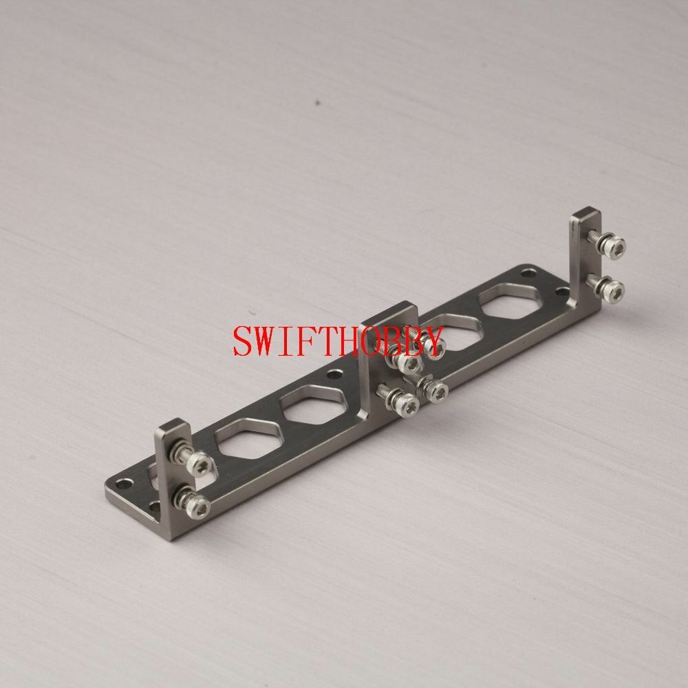 Aluminio doble S3003 Servo montaje para Servo Futaba S3003 para barco RC