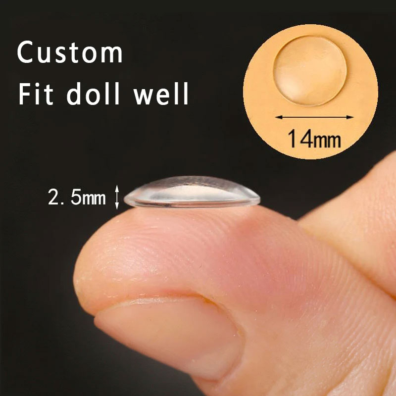 5 Paare/Beutel 14 mm Augenchips, geeignet für Bly das Puppe, superdünne Pupillen-Glascabochons, DIY-Zubehör, Großartikel Ich bin