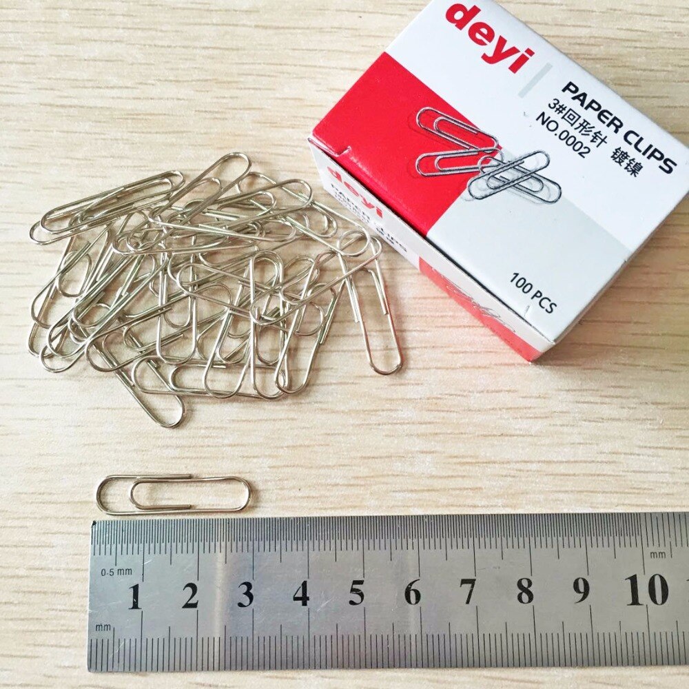 sliver metal paper clip 80pcs/pack metal clips office clips and school supplies