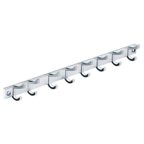 Hook Rack Sturdy Punch-free 2 Colors Coat Rack for Coats Home Storage Organization S-Shaped Hooks Hooks: Silver 6